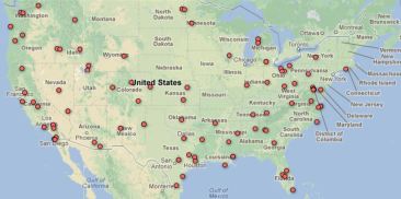 Map of Drone Authorization in USA Source: EFF