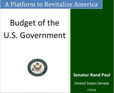 Rand paul budget